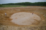 Szennyvíztelep építése 2013 májusában